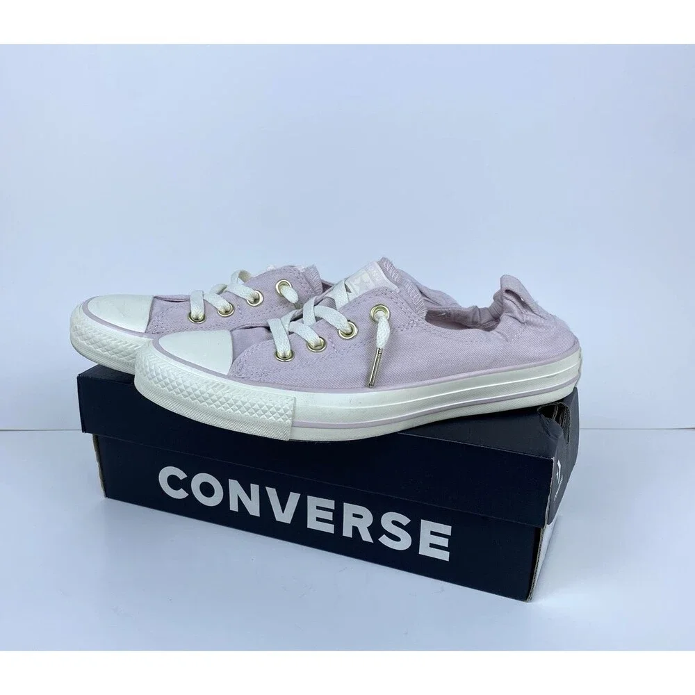 Converse Chuck Taylor Shoreline Slip-On Shoe Barely Rose/White Women's Sz 8.5 US
